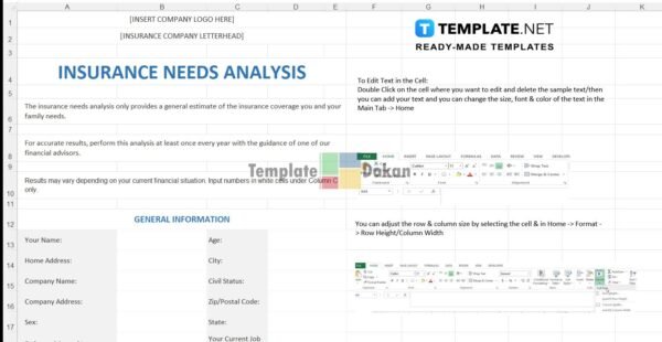 Insurance Needs Analysis Template